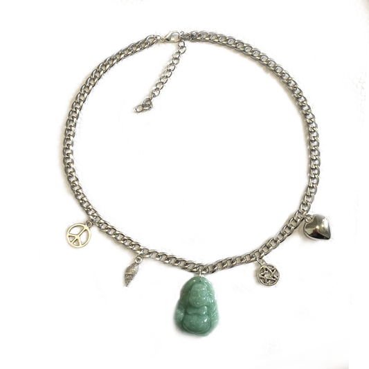 Necklace with Charms and Aventurine