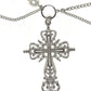 Necklace with Pearls Chain and A Cross - Fairyjeweler